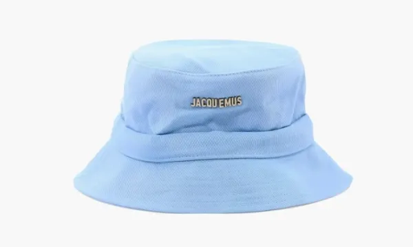Jacquemus Cotton Panama Hat Blue