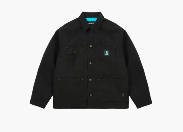 Palace x Carhartt WIP Chore Coat Black