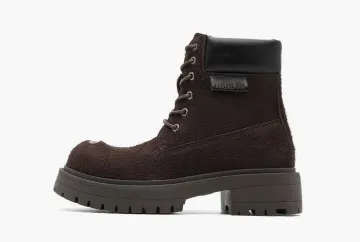 Mason Prince Classic Anti Leather Martin Boots Dark Brown
