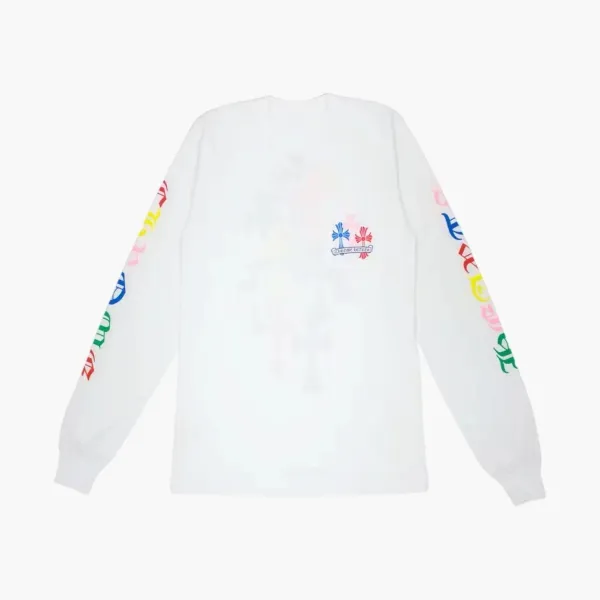 Chrome Hearts Multi Color Cross Cemetery L/S T-shirt White