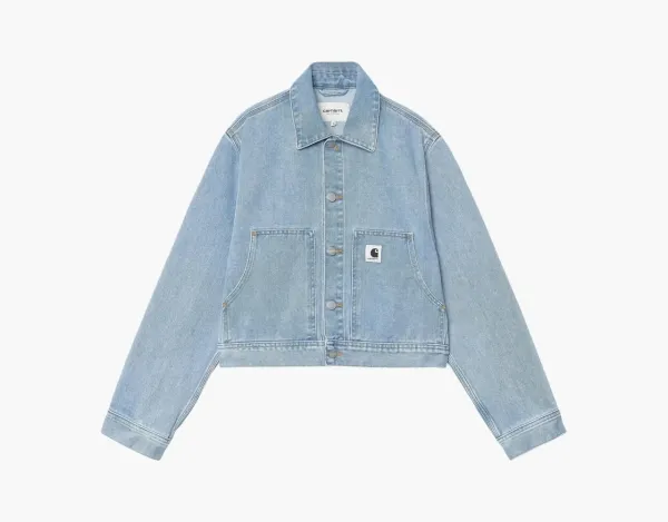 Carhartt WIP Cropped Denim Jacket Blue