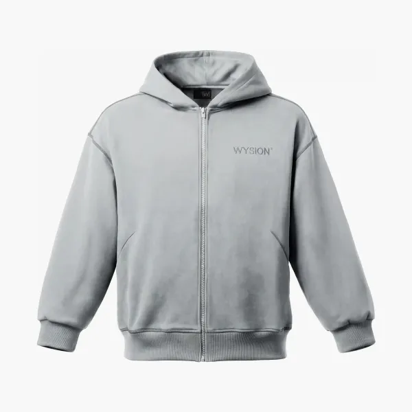 WYSION ZIP HOODIE SKY GREY