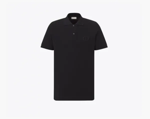 Dior CD Icon Polo Shirt Black