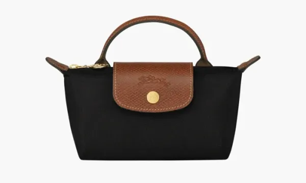 Longchamp Le Pliage Original Pouch With Handle Black
