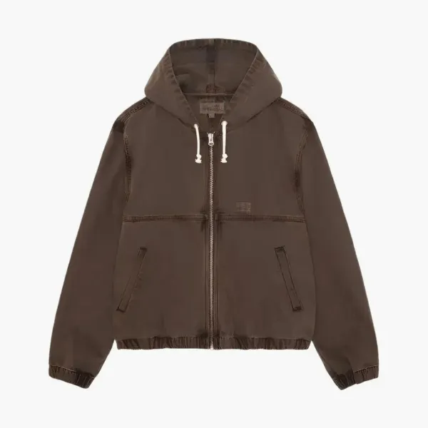 Stussy Zip Hoodie Brown