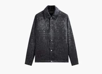 Kith Panelled Bandana Long-Sleeve Coaches Jacket Black