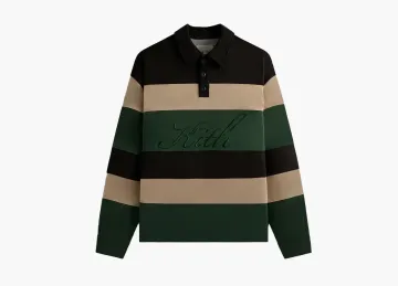Kith Stripe Microsuede Tanner Pullover Black
