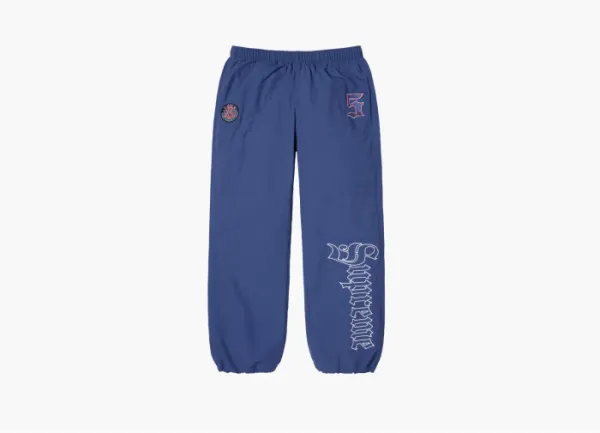 Supreme Old English Track Pant  Light Navy