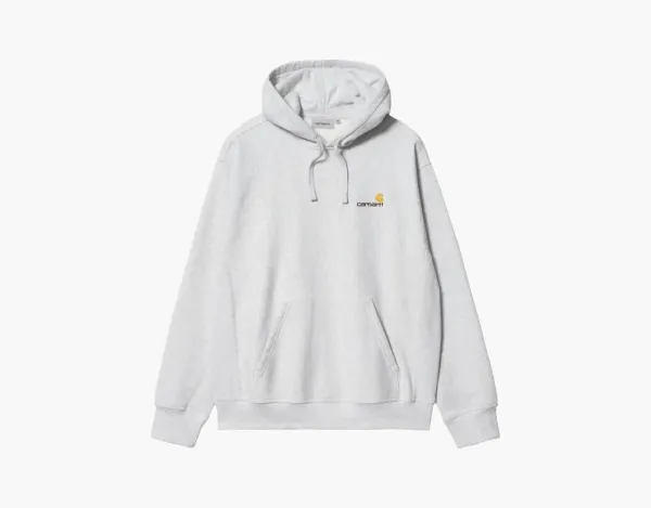 Carhartt WIP American Script Hooded Sweatshirt Grey