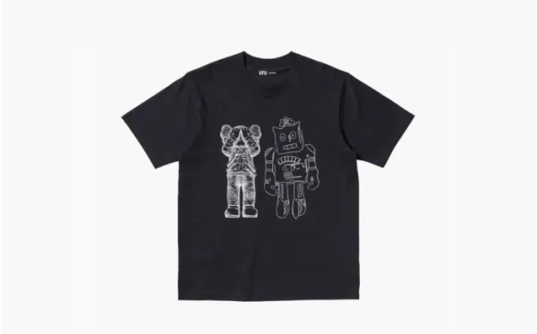 Kaws Uniqlo x Warhol Collaboration Unisex T-Shirt Black