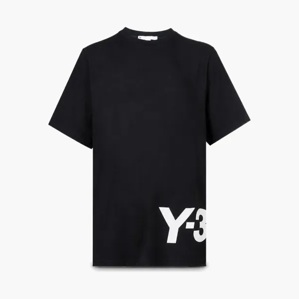 Y-3 Logo Tee Black