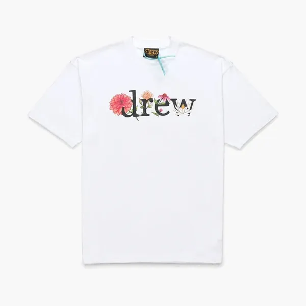 Drew house floral drew ss tee white