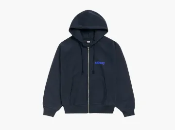 Stussy Built Tough Zip Hoodie Navy