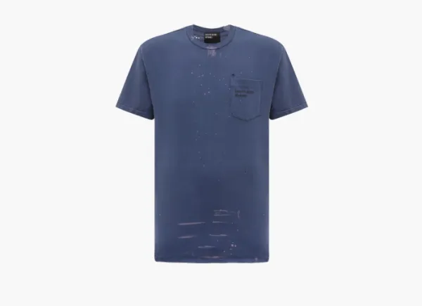 Enfants Riches Déprimés Logo Pocket T-Shirt Blue/Bleach