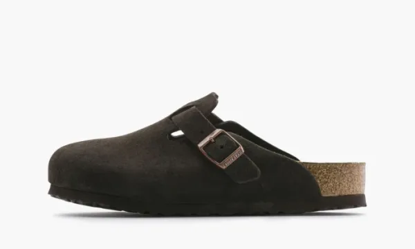 Birkenstock Boston Soft Footbed Suede Mocha
