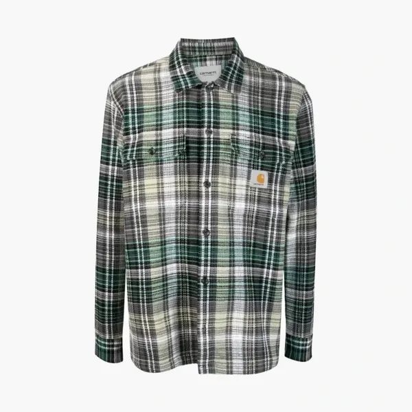 Carhartt WIP Check Flannel Shirt Green