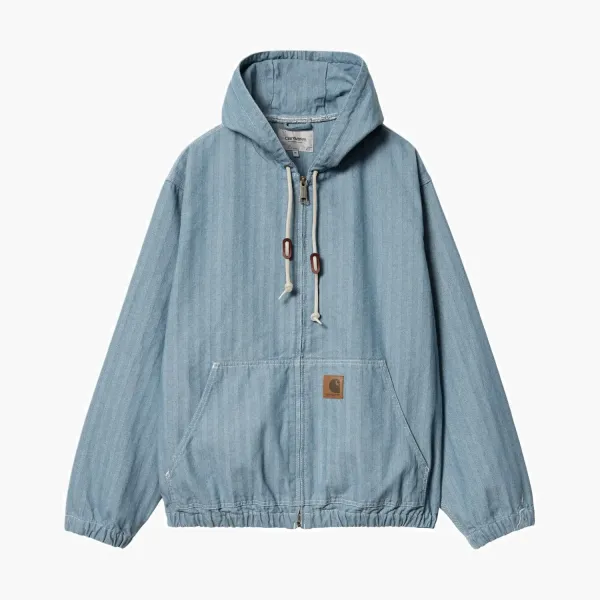 Carhartt WIP Menard Hooded Denim Jacket Light Blue