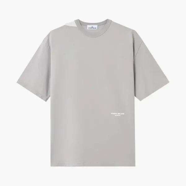 Stone Island Marina Combed Organic Cotton T-Shirt Gravel Gray