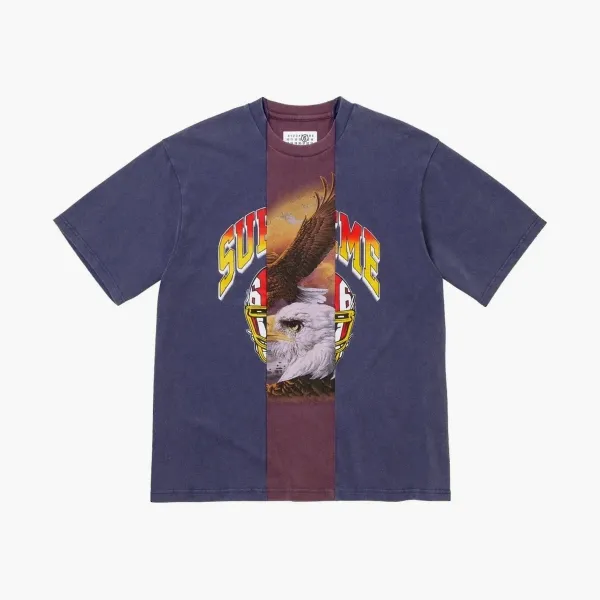 Supreme x MM6 Maison Margiela Split Short-Sleeve Top Navy