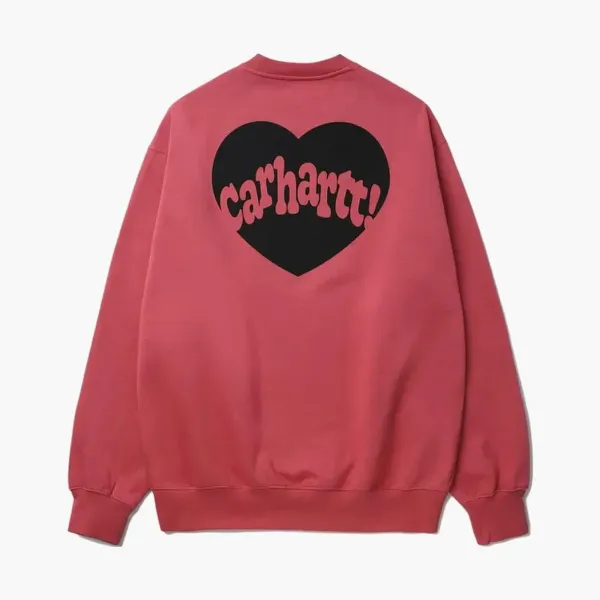 Carhartt WIP Heart Sweatshirt Pink