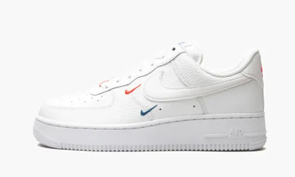 Air Force 1 LO '07 MNS WMNS Mini Swooshes - Summit White / Solar Red