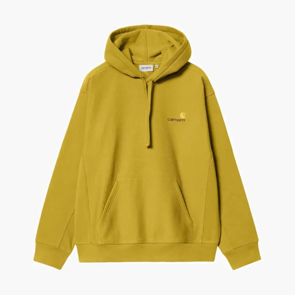 Carhartt WIP American Script Hoodie Olive Green
