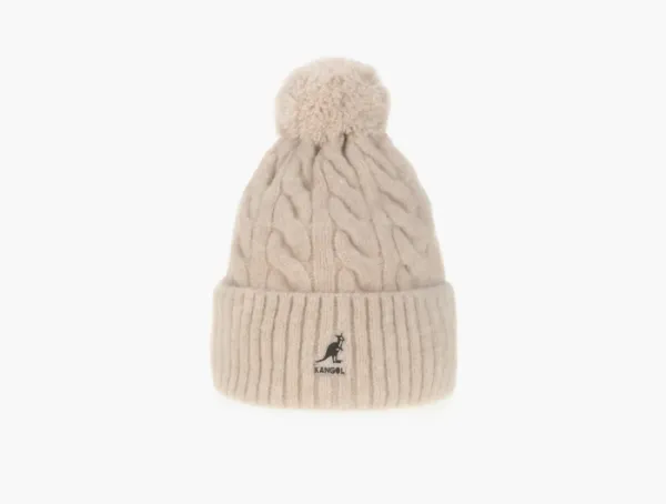 Kangol Pompom Beanie Beige