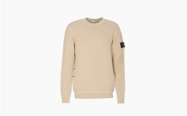 Stone Island Organic Cotton Compass Sweatshirt Beige