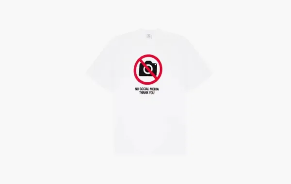 Vetements No Social Media T-Shirt White