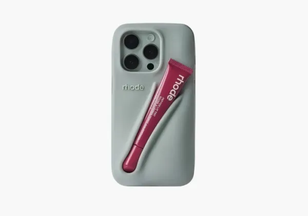 Rhode Lip Case Gray with Peptide Lip Tint Raspberry Jelly - Crushed Berry