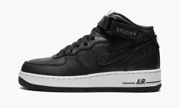 Air Force 1 Mid Stussy - Black