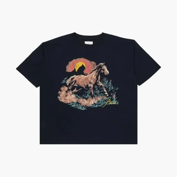 RHUDE Santo Tee Vintage Black