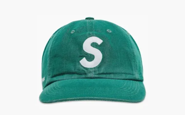 Supreme Cordura Denim S Logo 6-Panel Green