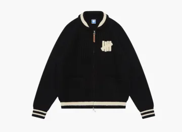 UNDEFEATED Knit Varsity Jacket Black
