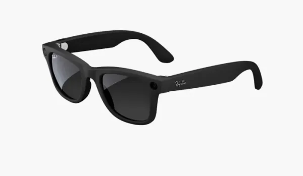 Ray-Ban Meta Wayfarer Sunglasses Graphite Lenses Matte Black Frame (Size 50)