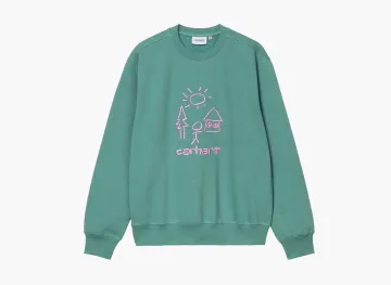 Carhartt WIP Masterpiece Sweatshirt Saguaro/Pink 