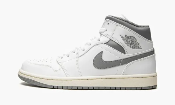 Air Jordan 1 Mid White / Stealth Grey