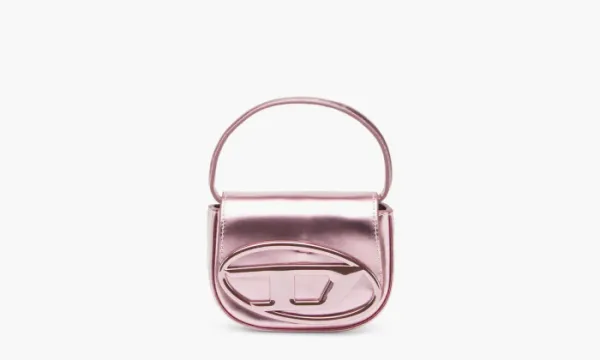 Diesel 1DR Iconic Mini Bag Mirrored Leather Pink