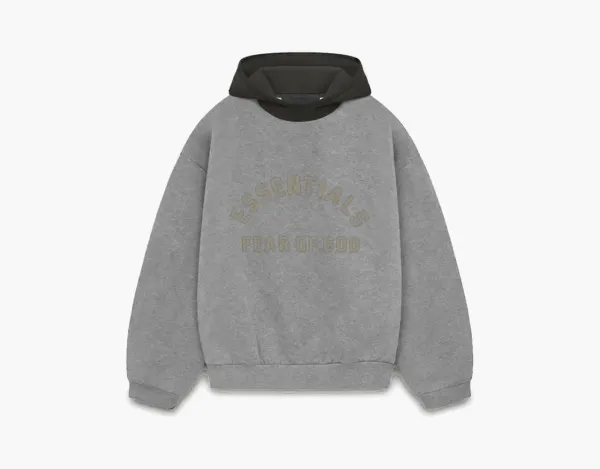 Худи Fear Of God Essentials Nylon Fleece Dark Heather Oatmeal