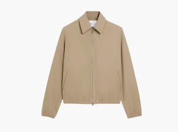 Ami Paris Ami de Coeur Zipped Jacket Taupe Beige