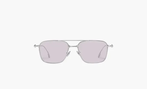 Gentle Monster Metal Aviator Sunglasses Unisex Silver