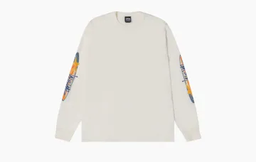 Stussy Two Star Long-Sleeve Tee Pigment Dyed Natural