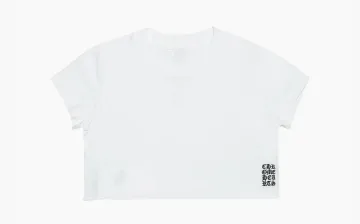 Chrome Hearts Embroidered Crop Logo White