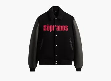 Kith x The Sopranos Varsity Jacket Black
