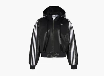 Adidas Originals Pleather Padded Jacket Black