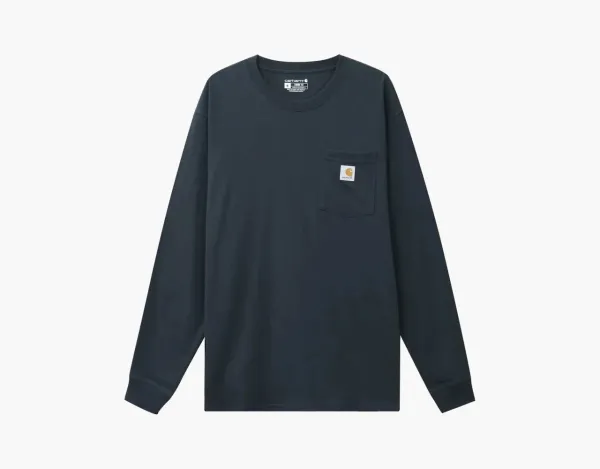 Carhartt K126 Pocket Long-Sleeve T-Shirt Navy
