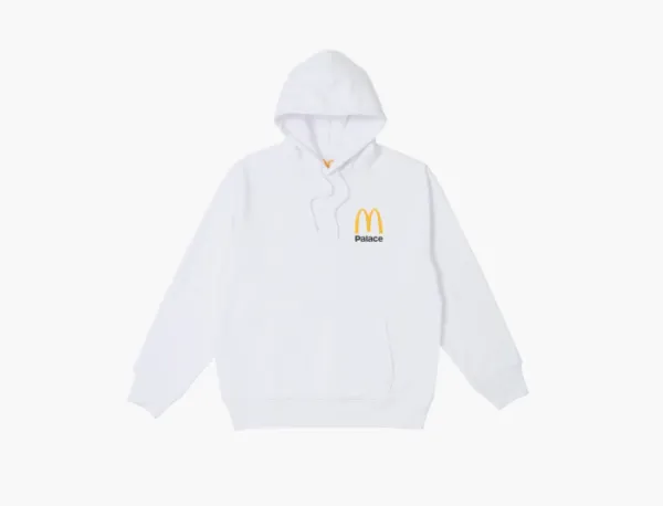 Palace x McDonald's Logo Hoodie White