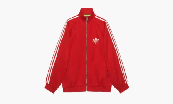 Adidas Gucci X Cotton Jersey Zip Jacket Bright Red