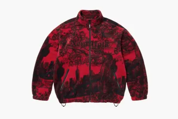 Supreme New York Fleece Jacket Red