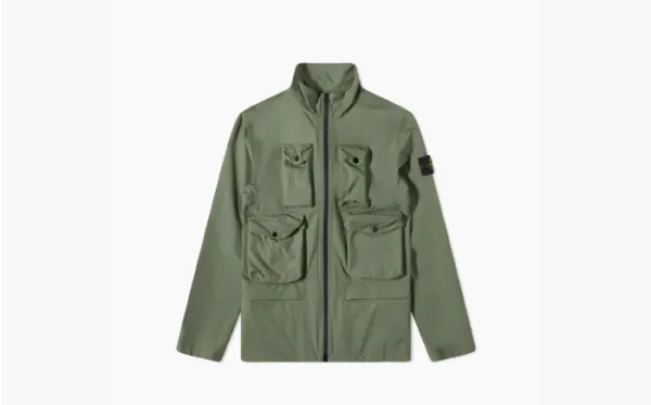 Stone Island Packable Ripstop Gore-Tex Field Jacket "Green"